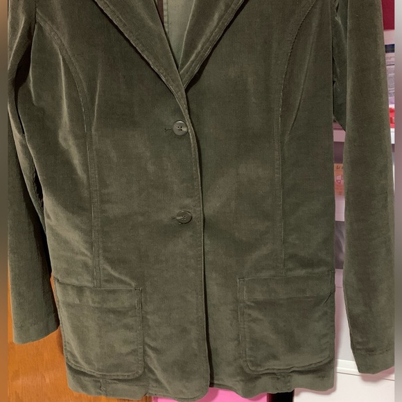 St. John’s Bay Thick Dark Green Double Button Blazer with Pockets. NWOT/EUC. L. - Picture 2 of 6